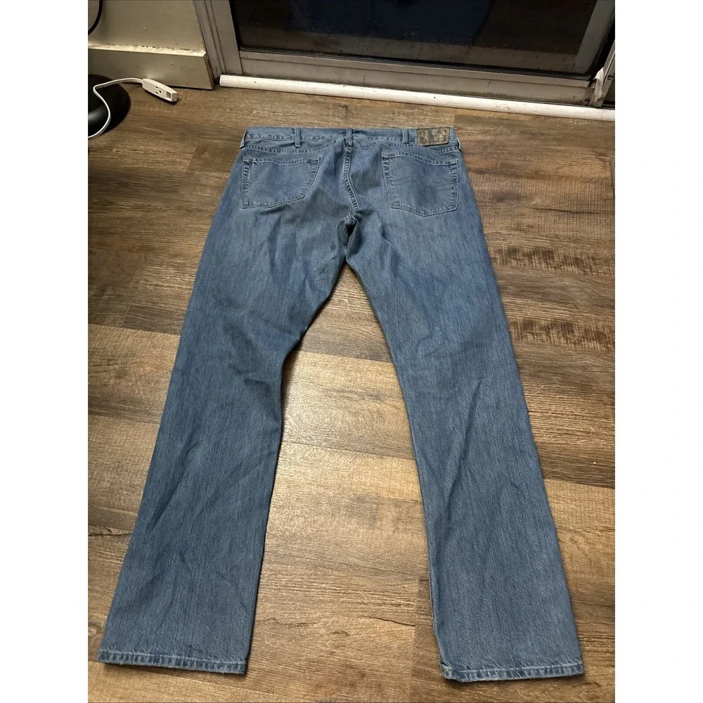 Polo Ralph Lauren Varick Slim Straight Mens Blue Jeans Lot of 2 38x34 Stretch